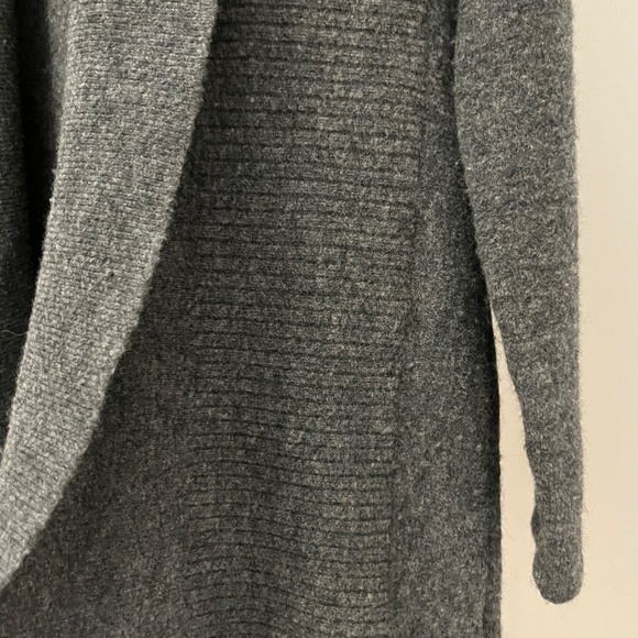 Theory Long Wool Open Sweater Jacket - Picture 4 of 11